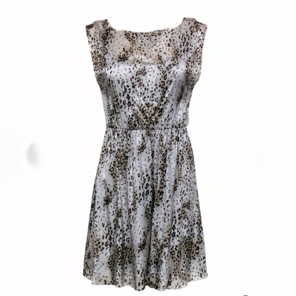 Alice‎ + Olivia, Silk Charmeuse Animal Print Dress, Size Small - Picture 1 of 11